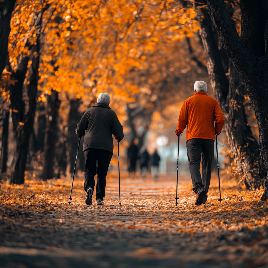 Скандинавська ходьба для пенсіонерів